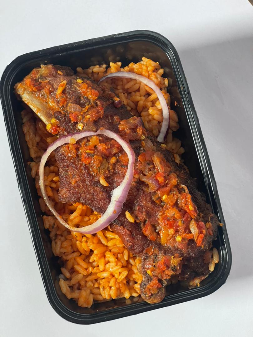 Jollof Rice with Turkey